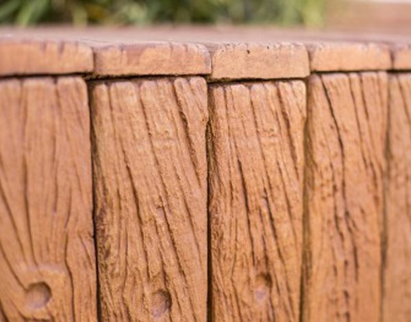 detalle pieza cruceta - revestimiento de hormigón con acabado de madera para decorar exteriores - onua.es