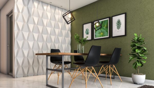 Elipse - Revestimiento de hormigón decorativo geométrico para estancias interiores y exteriores - Onua.es